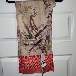 Zara Tropical Print Pants